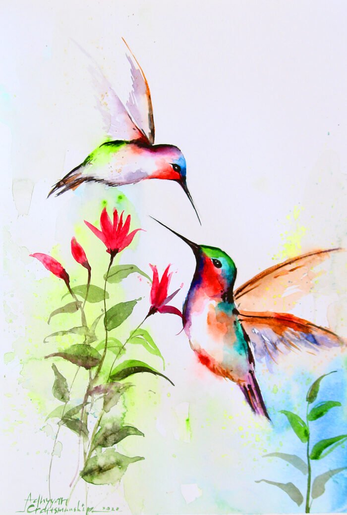 Adhyyan Craftsmanship Handmade Watercolor Painting