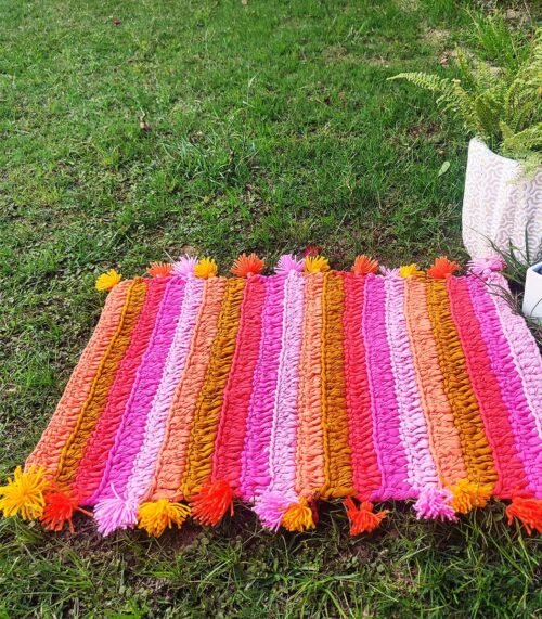 Adhyyan Craftsmanship Handmade Crochet Rug