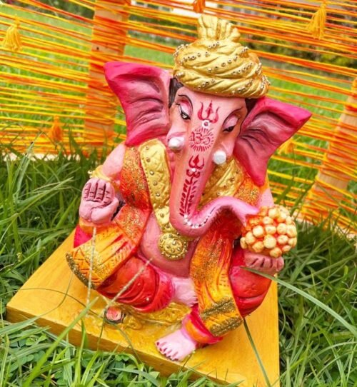 Adhyyan Craftsmanship Handmade Ganesha Idol