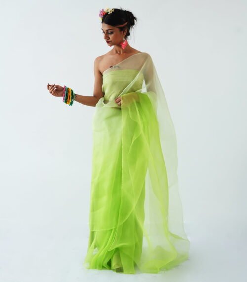 Organza Ombre saree