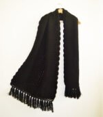 Handmade Crochet Shawl Black