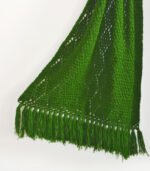 Handmade Crochet Shawl Green