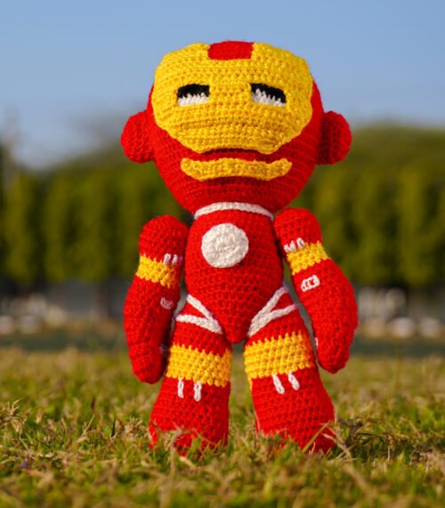 Purely Handmade Crochet Iron Man Toy