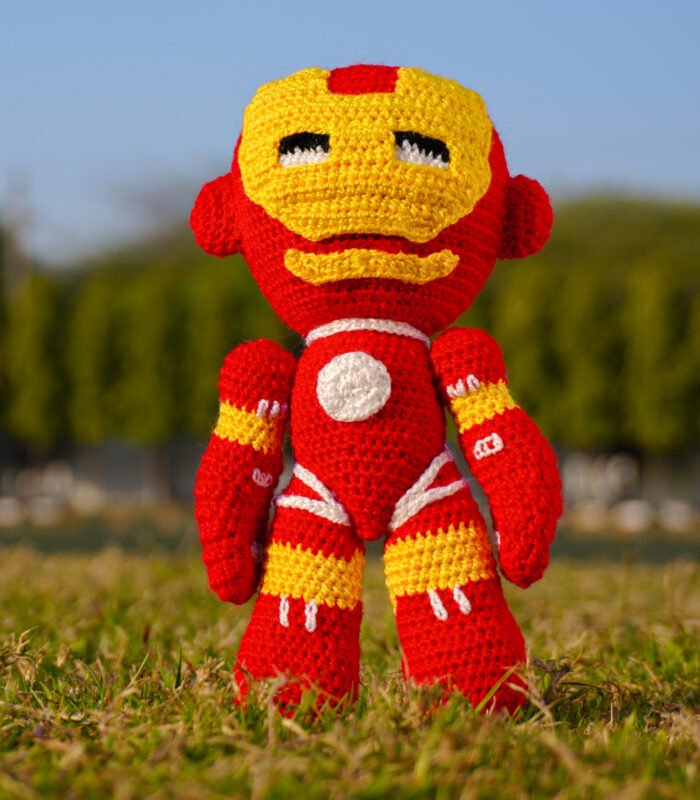 Purely Handmade Crochet Iron Man Toy