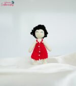 Purely handmade small crochet doll.