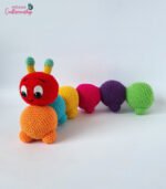 Handmade Crochet Caterpillar Toy