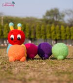 Handmade Crochet Caterpillar Toy